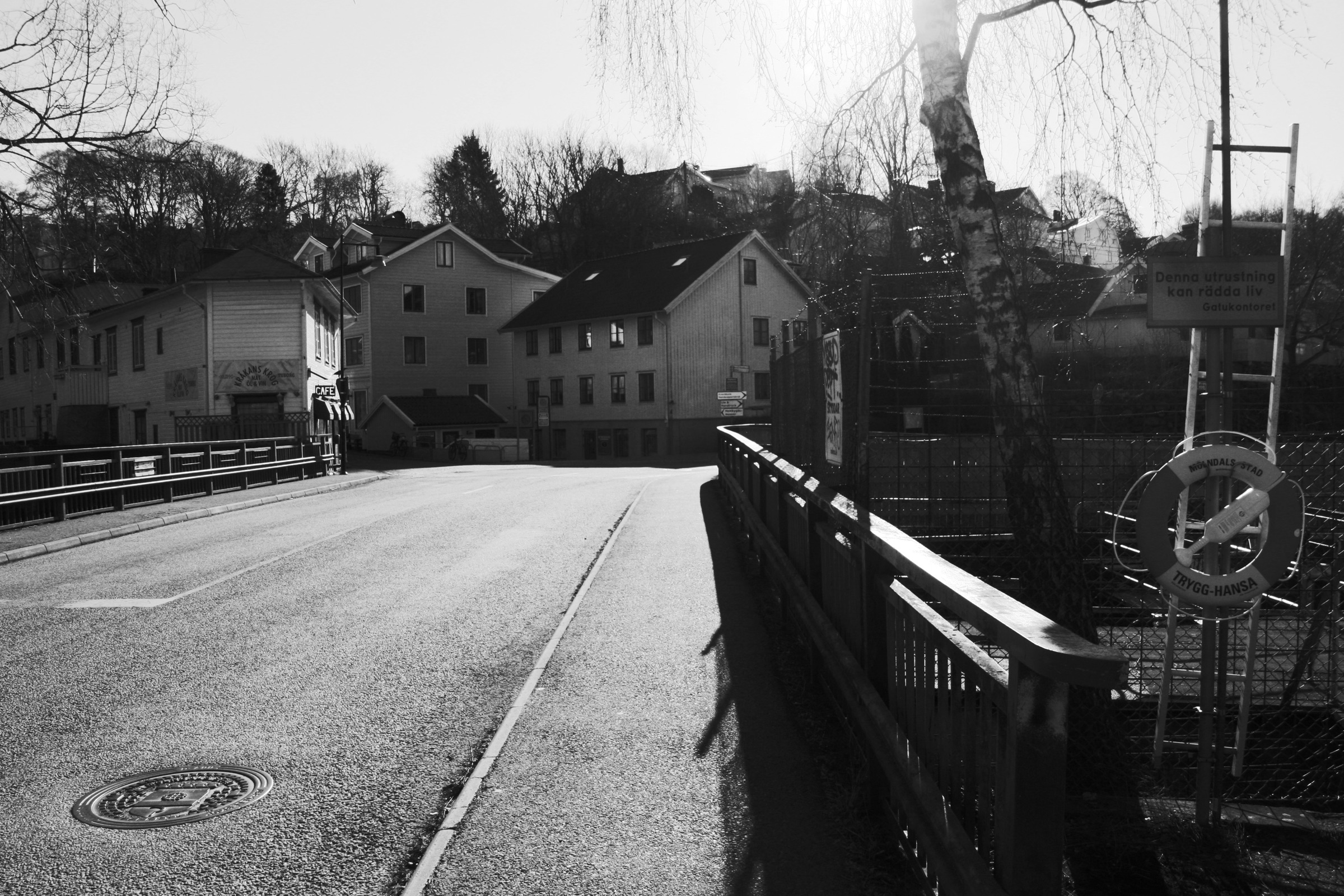 Industribyggnad vid Mölndalsån