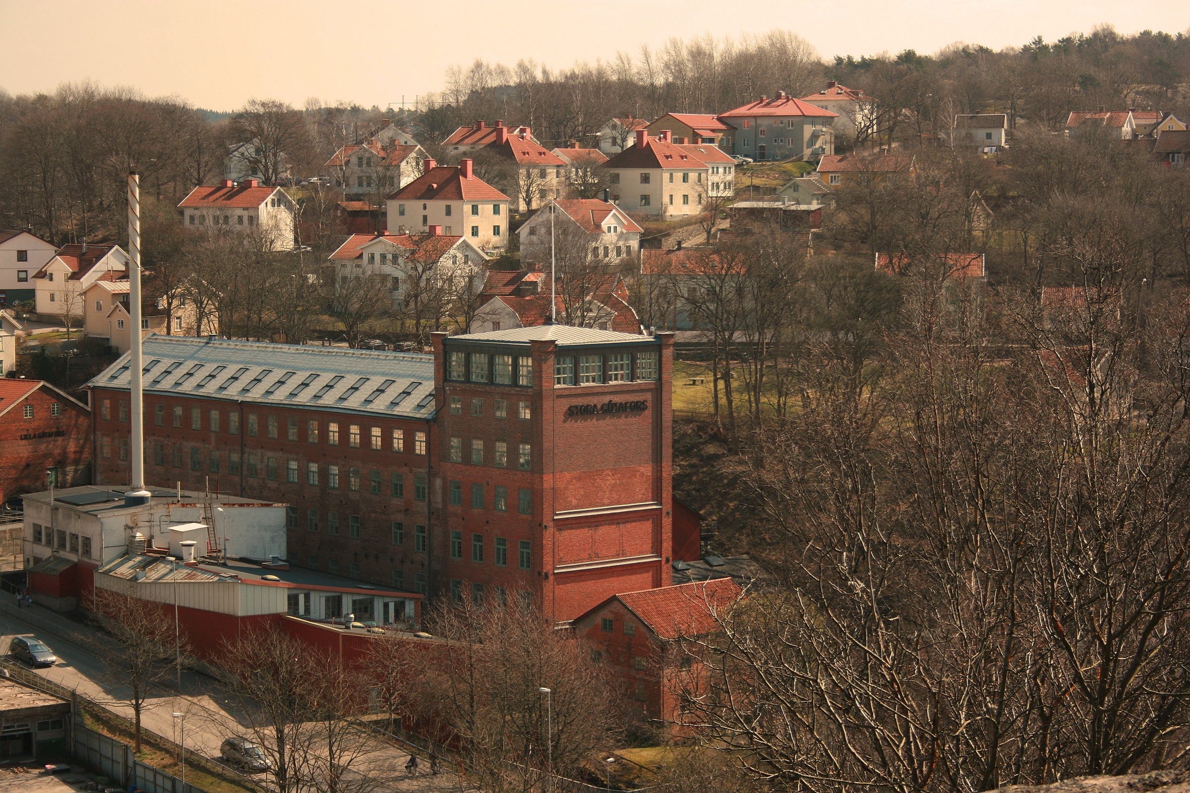 Tegelbyggnad i Mölndals Kvarnby